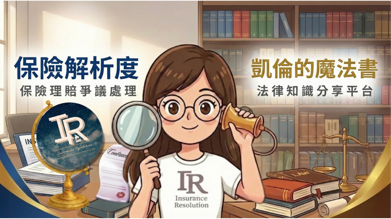 保險解析度
保險理賠爭議處理
凱倫的魔法書
法律知識分享平台