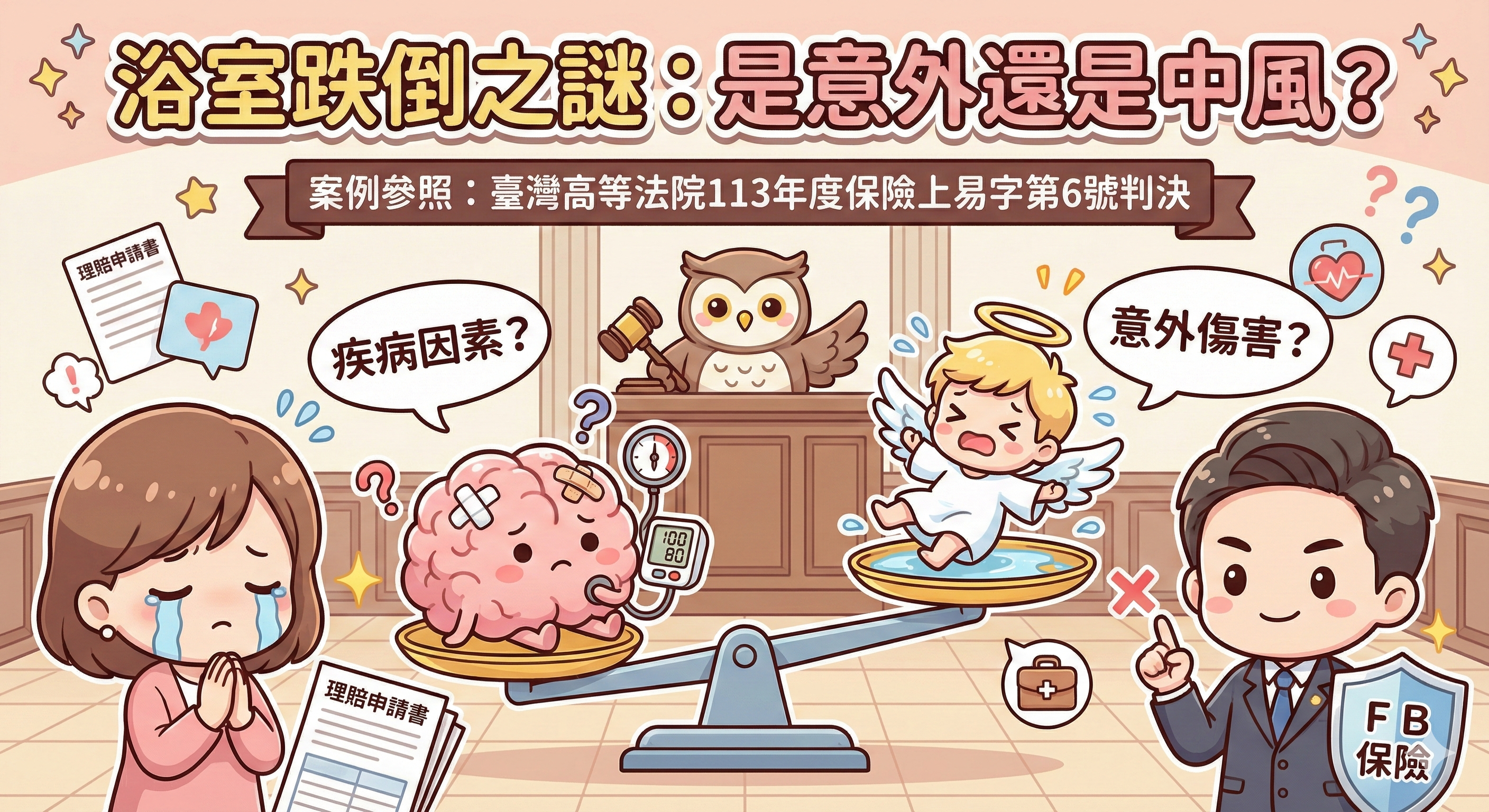 浴室滑倒不是意外？？？傷害險理賠的關鍵一次解析