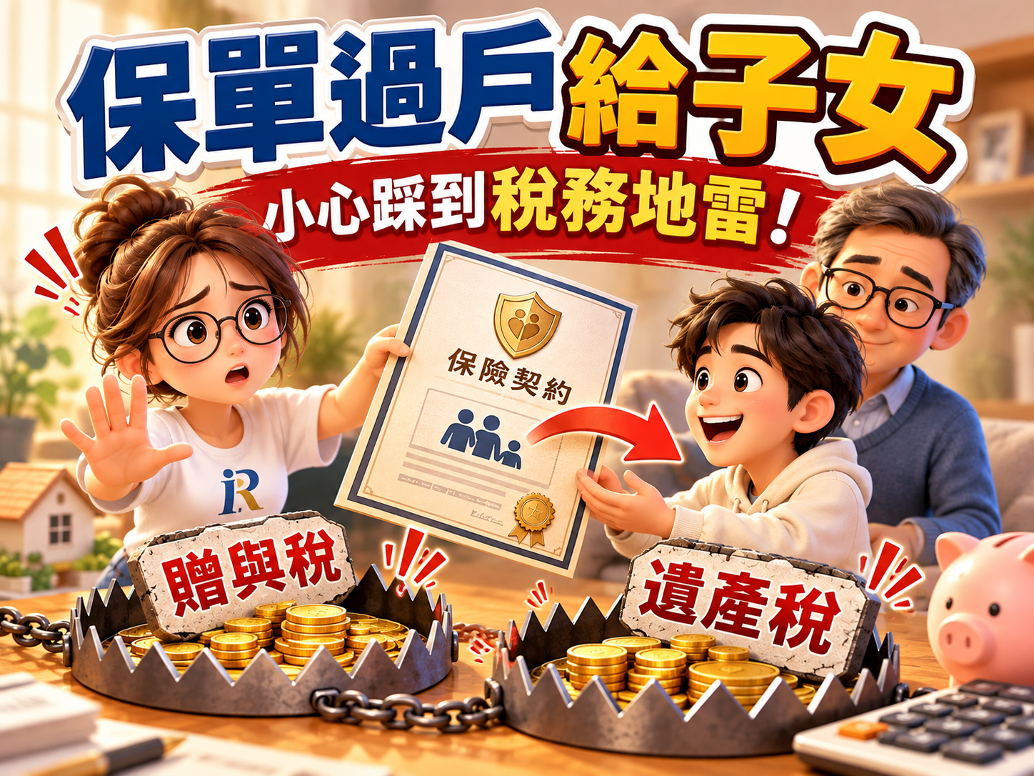 保單過戶給子女，小心踩到稅務地雷